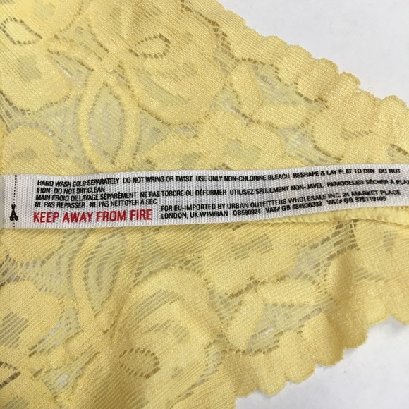 FREE PEOPLE yellow bralette size L - Picture 4 of 8